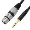Audio-Technica Microphone Cable 6.35mm Conversion XLR Cable 6.35mm Male to XLR Female Audio Cable Microphone Cable Gold Plated Plug High Durability 1m