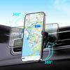 Dudao FW11 Car Mount & 15W Wireless Charger for Air Vents/Dashboard - Black