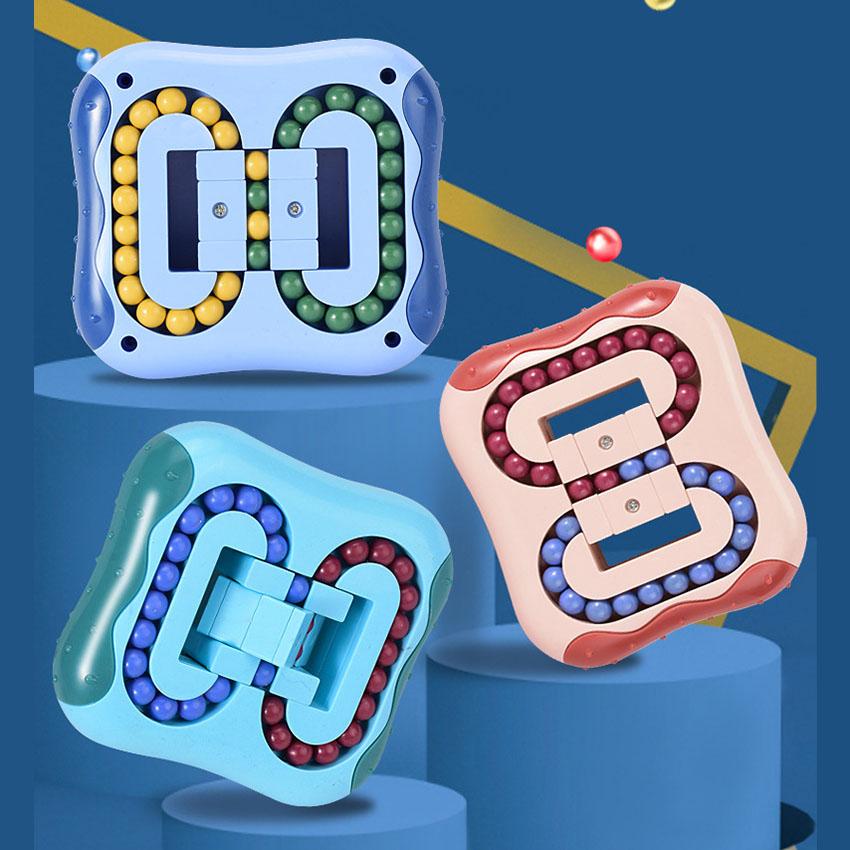 Вращающиеся волшебные бобы, игрушки-пазлы на кончиках пальцев, игры для детей и взрослых, интеллект, развивающие игрушки Монтессори