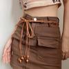 Cotton Linen Rope Versatile Woven Belt Accessory Bohemian Waist Belt Fashion Decoration Belt