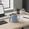 Умная самонагревающаяся кружка для кофе с питанием от USB, двухслойная, электрически подогреваемая, из нержавеющей стали, с крышкой