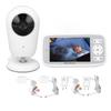 Infant Camera with 4 Inch LCD Screen 1MP Wireless Two Way Talk Lullaby Night Vision Temperature Surv
