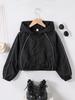 Girls 8-12Y All Season Casual Jacket, Raglan Long Sleeve Zip Up Short Coat with Reflective Stripe, Lightweight Outdoor Running Cycling Sportswear