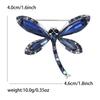 Versatile Alloy Glass Dragonfly Brooch Exquisite Versatile Ladies Suit Coat Corsage Ornament Pin