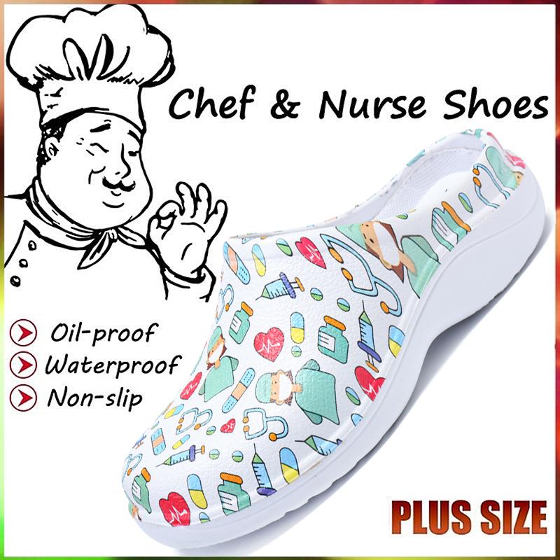 Больница Атрего, хирургические медицинские тапочки, женские нескользящие туфли для медсестер «Доктор Ева», сабо для кормления, обувь для спа-салона красоты, медицинская обувь для повара