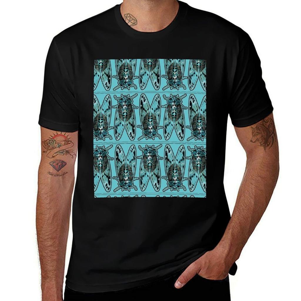Cicada Pattern Tshirt Large Size Casual Tee Shirt