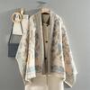 Women's Retro Ethnic Imitation Cashmere Scarf - Little Fragrance Style, Warm Dual-Use Shawl