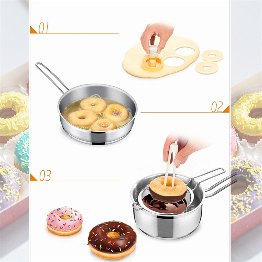 Форма для торта в виде пончиков с плоскогубцами Diy, резак для пончиков, резак для десертов, форма для изготовления пончиков, кухонный инструмент для выпечки, 1 шт.