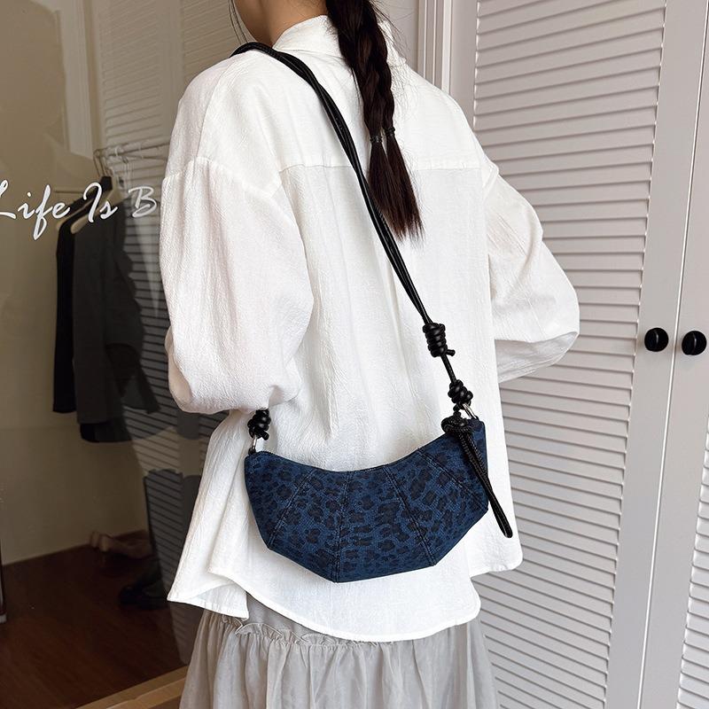 Нишевая дизайнерская сумка женская новая леопардовая сумка подмышку универсальная на плечо сумка-мессенджер