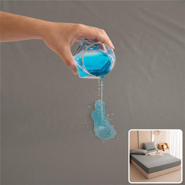 2024 Super Waterproof Bed Fitted Sheet Bed Sheet with Elastic Band Anti-slip Mattress Cover Mattress Protector for Single Double