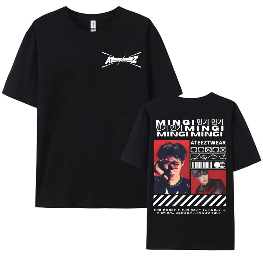 2025 Ateez World Tour Towards The Light Will To Power T Shirt Men Women Korean Fashion High Quality Casual 100 Cotton Tshirts