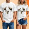 Vintage Moose Wildlife T Shirt Unisex Nature Animal Forest Graphic Gift Art Top
