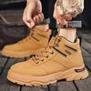 2024 New Men's Boots Fashion High Top Boots Outdoor Desert Combat Boot Non-slip Hiking Boots for Men Sneakers Botas Masculina