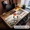 Music General Theme Custom Mouse Pad Personalized With Name Text Customized Desk Mat For Office Home Decor