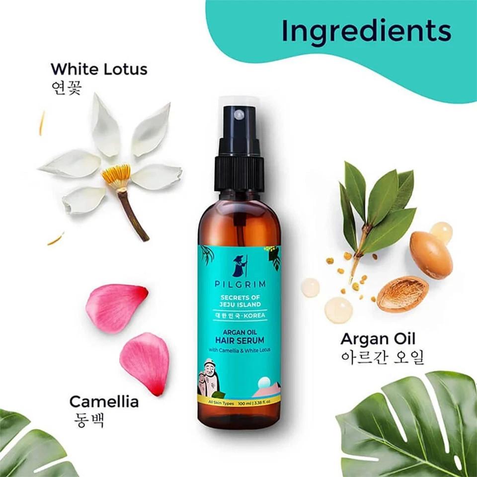 Pilgrim Argan Oil Hair Serum Dry Frizzy Hair 100ml