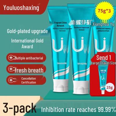 Антибактериальная и отбеливающая зубная паста Youluo Shaxing