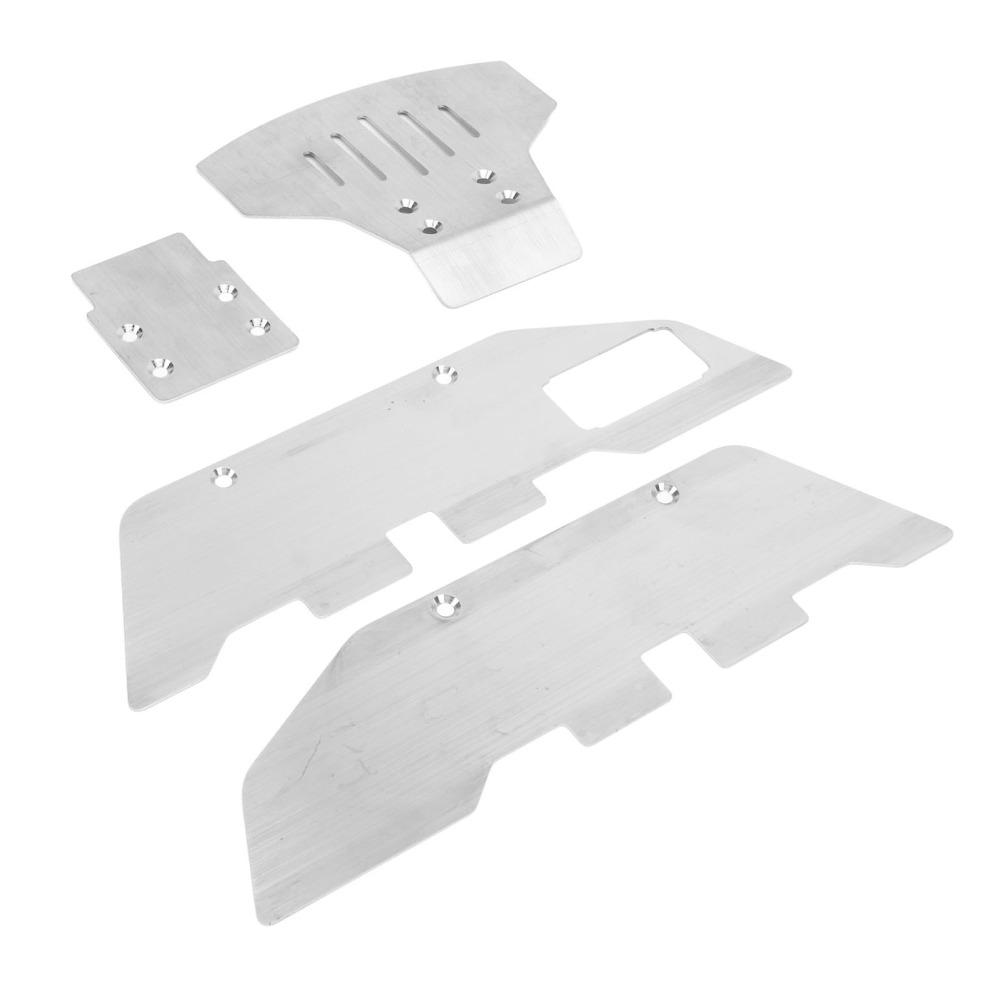 Stainless Steel Skid Plate Guard Chassis Armor for Traxxas 2WD 1/10 RC Car For 1/10 RC Car