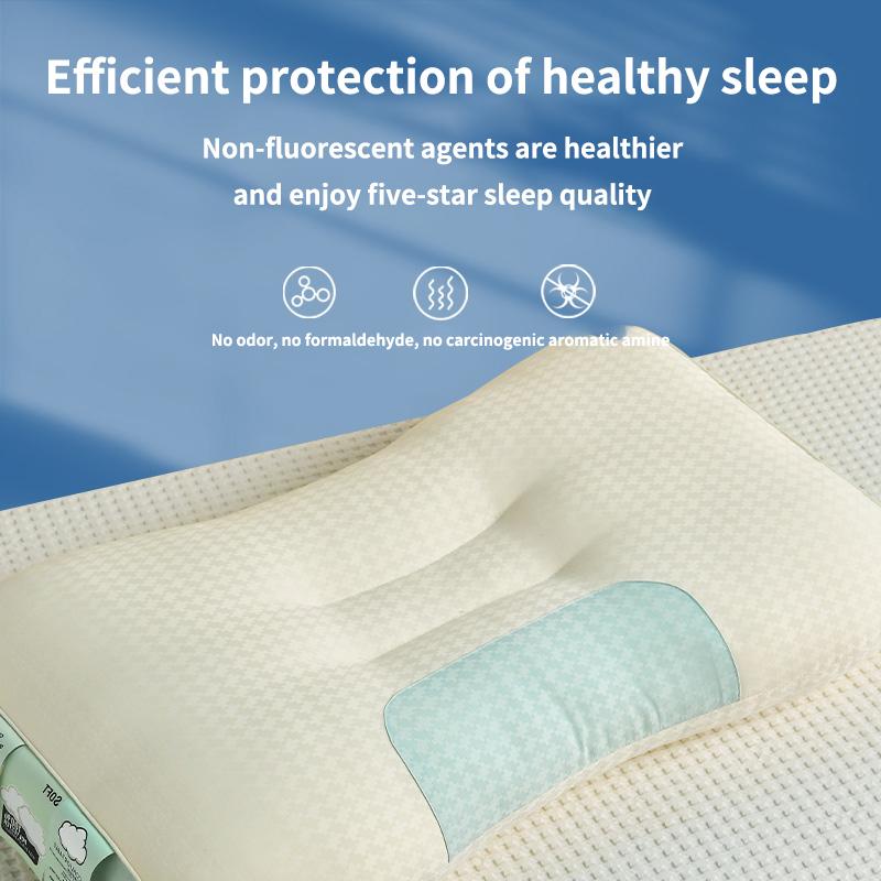 Двухцветная лоскутная подушка для сна, подушка для шеи, подушка из волокна для отеля, подушка для сна, подушка для сна