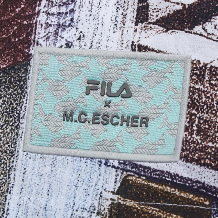 FILA x M.C.ESCHER SS25 Casual Shorts Men's All Over Print ZA F11M538802F-ZA