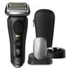Электробритва Braun Series 9 PRO+ 9530s, насадка для очищения лица, черная