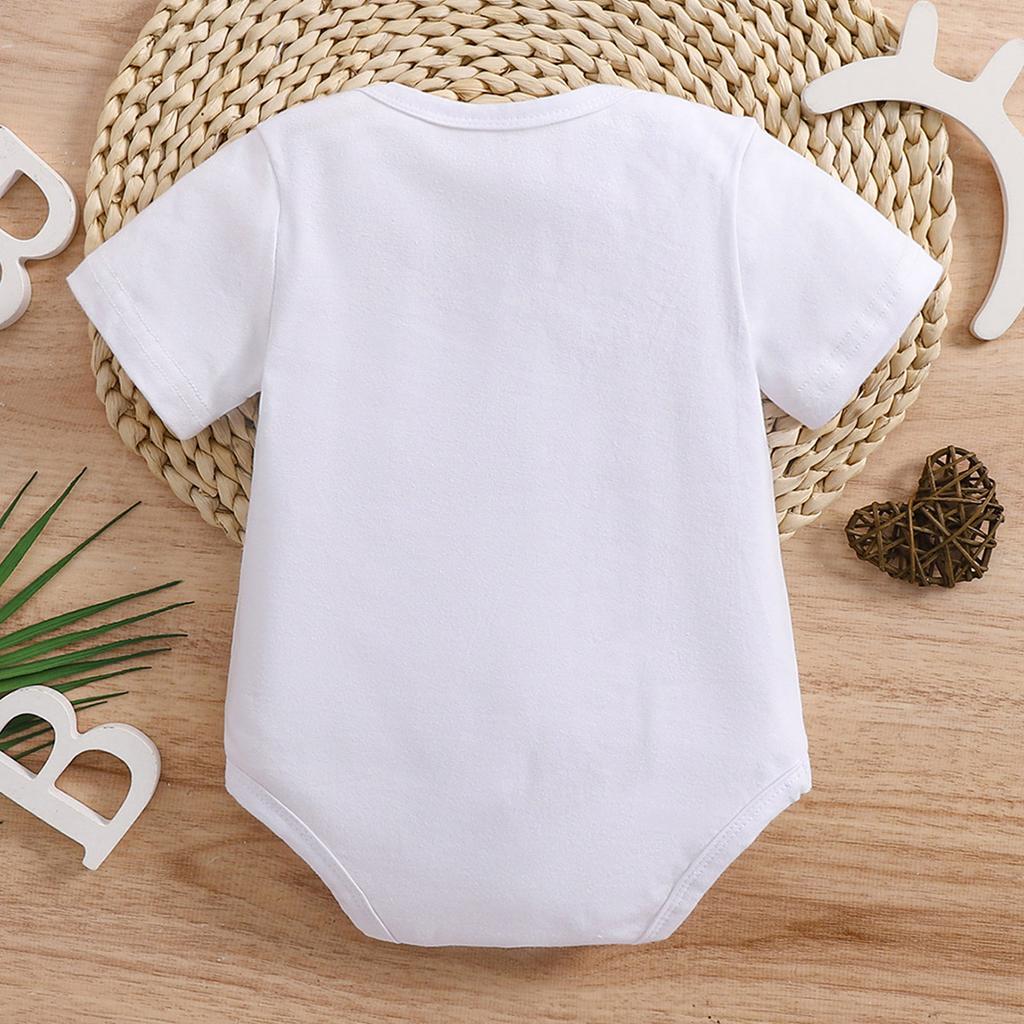 3-18 месяцев Милый детский комбинезон с испанскими буквами и принтом «Abuela Y Abuelo» из хлопка с короткими рукавами