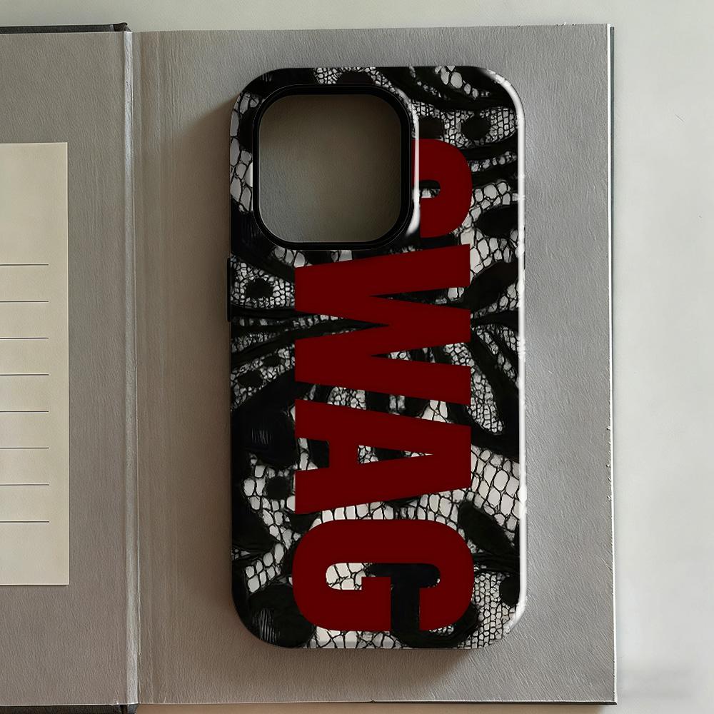 Clmj Стиль Y2K SWAG Чехол для телефона для IPhone 17 17e 16e 16 15 14 13 12 11 X XS XR XSMAX 8 Air Pro Max Plus Двухслойная задняя крышка