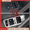 4Pcs Car Door Armrest Windows Lift Panel Cover Trim Stickers for Volkswagen VW Golf 7 MK7 7.5 MK7.5 2013 -  LHD