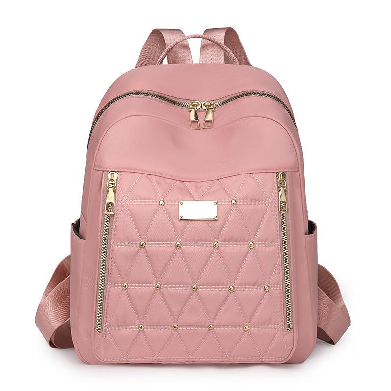 Женский рюкзак с заклепками, маленький рюкзак, легкая дорожная сумка