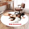 Custom Name Gremlins Printed Round Rug Carpet Chair Rug Area Rug Entryway Doormats,for Office Chair Living Room Bedroom Kitchen Room.