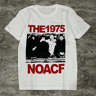 THE1975 Группа Альбом NOACF Британский Альтернативный Рок Музыка Повседневная Футболка Мужская и Женская Люксовый Брендовый Мерч Группы