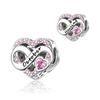 S925 Silver Zodiac Birthstone Fashion Heart Month DIY Beaded Jewelry Making Kit Accessories Set