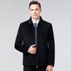 Middle-aged and Elderly Dad Men's Double-sided Woolen Coat Grandpa Winter Coat Windbreaker Autumn and Winter Down