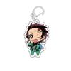 Клинок, рассекающий демонов Kimetsu no Yaiba Серия пижам Аниме Танджиро Камадо Токито Муичиро Акриловый Двусторонний Прекрасный Брелок Прозрачный
