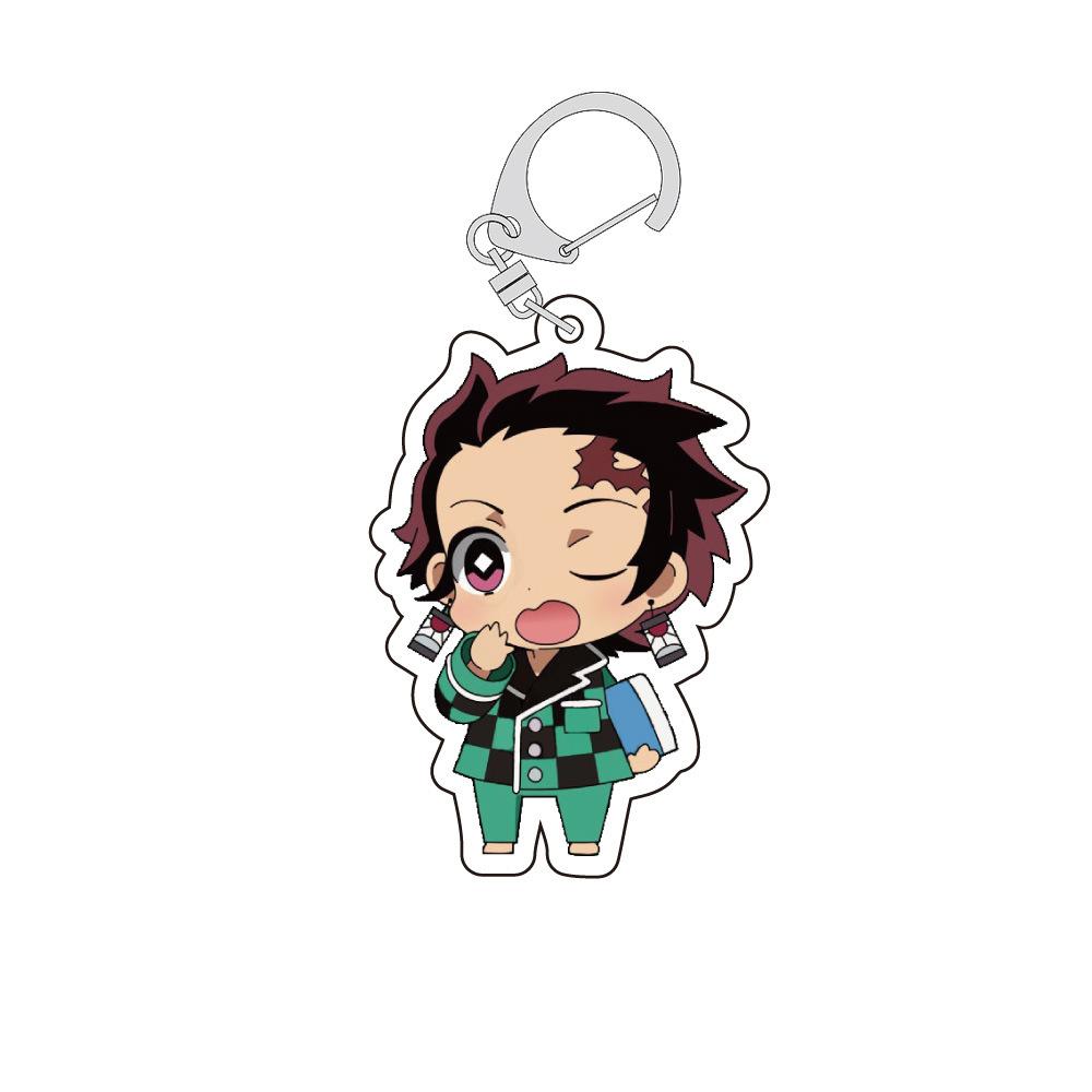 Клинок, рассекающий демонов Kimetsu no Yaiba Серия пижам Аниме Танджиро Камадо Токито Муичиро Акриловый Двусторонний Прекрасный Брелок Прозрачный