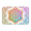 Flower of Life In Lotus Mandala Front Entrance Doormat Sacred Geometry Meditation Anti-Slip Bathroom Mat Room Floor Mat