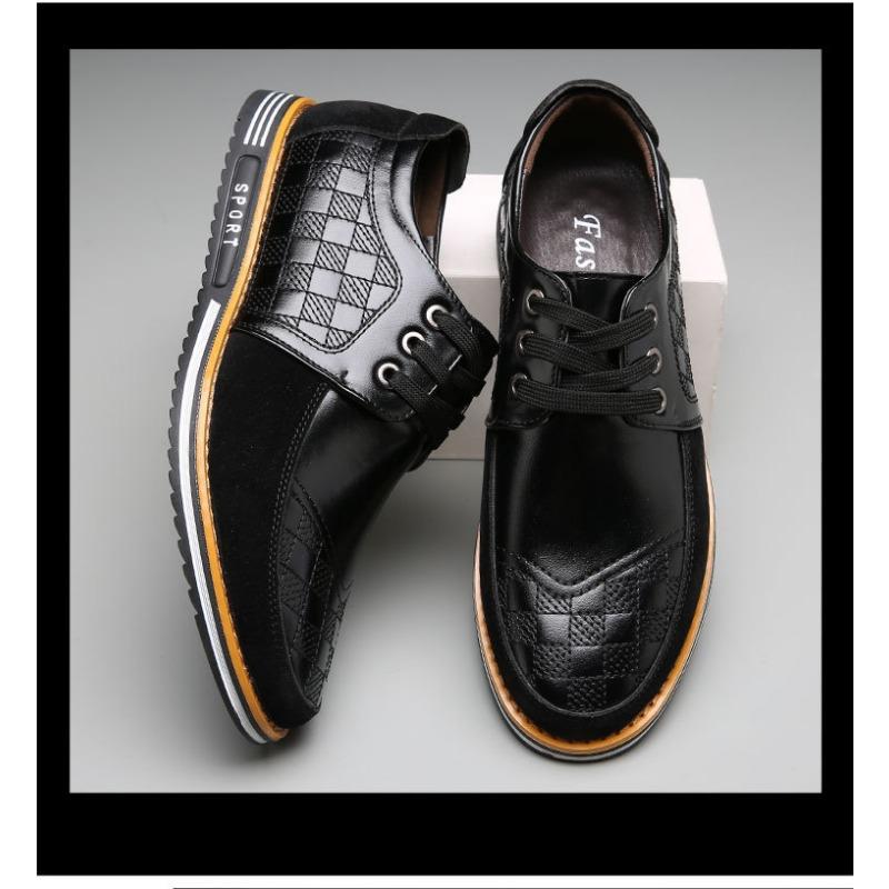 New Designer Large Size 38-48 Casual Driving Shoes for Men Fashion Casual Leather Shoes Man Spring Autumn Lace Loafers Male