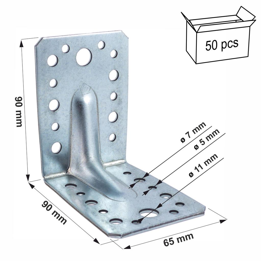 (z)Rung angle KP1/2 90x90x65x2.0 (50)