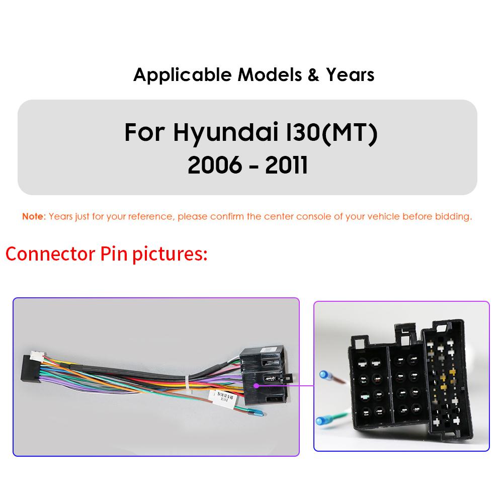 2din Android Авторадио для Hyundai I30 Авто Руководство 2006-2012 AT MT Автомобильный радиоприемник Мультимедийный видеоплеер Головное устройство с GPS-навигацией Carplay 4G Интеллектуальный экран