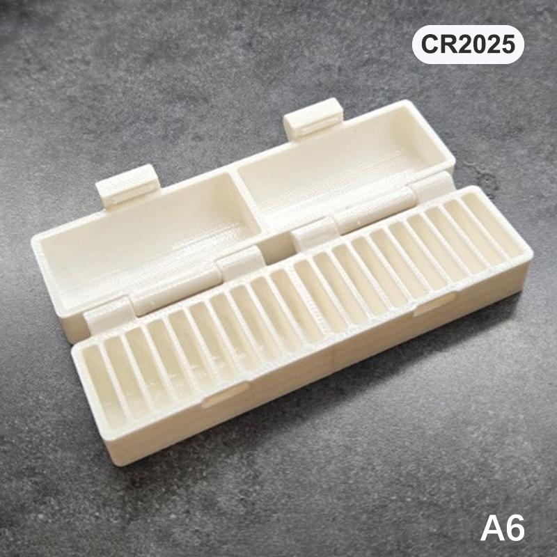 Портативный контейнер для хранения батареек CR2032/CR2026, 10/20 ячеек, защитный держатель, предотвращает потерю батареек, органайзер для мелкой электроники