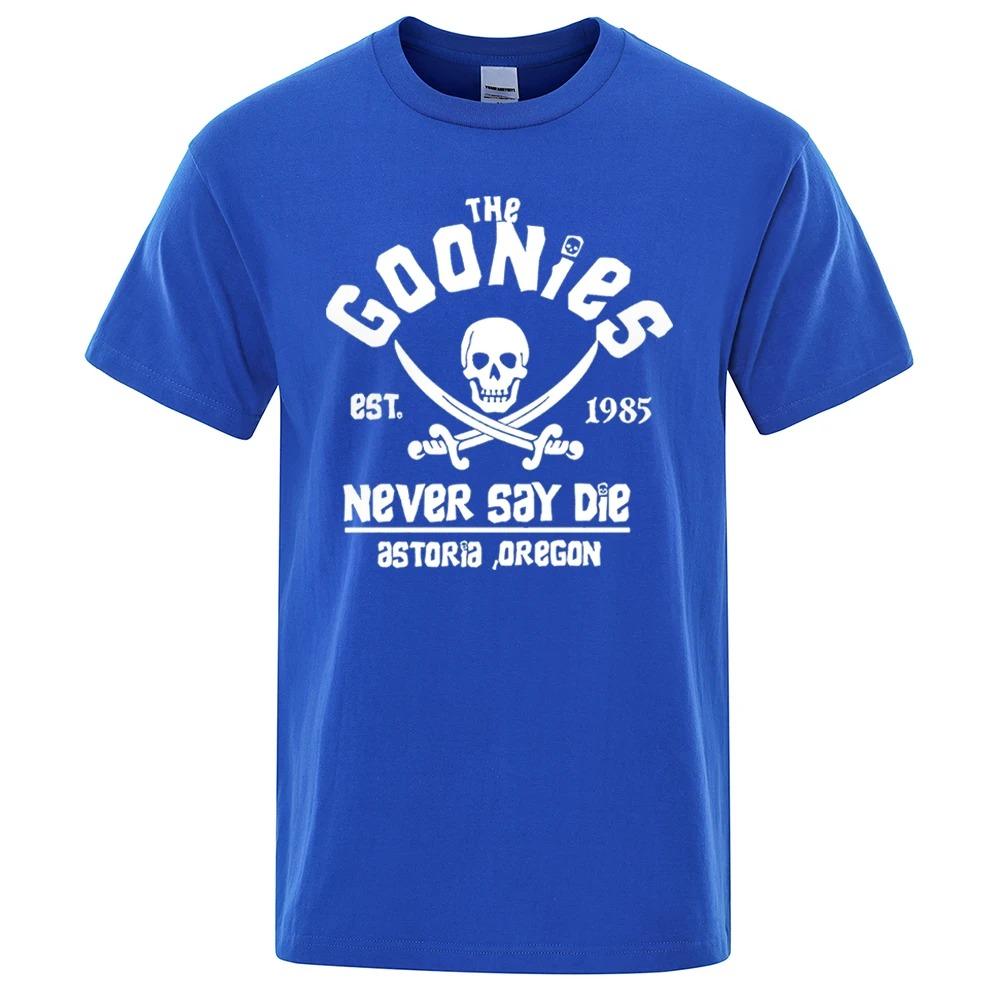 Мужская футболка Oregon Pirate Flag Never Say Die Astoria Casual Хлопок Дышащая Короткий рукав Брендовые топы