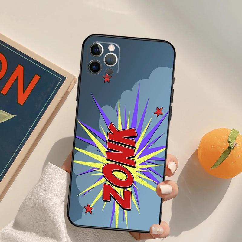 Чехол для мобильного телефона iPhone14 Comic Speech Foam Prosperity Чехол для мобильного телефона Цвет волос Покраска Anti-Drop Для Anti-Drop