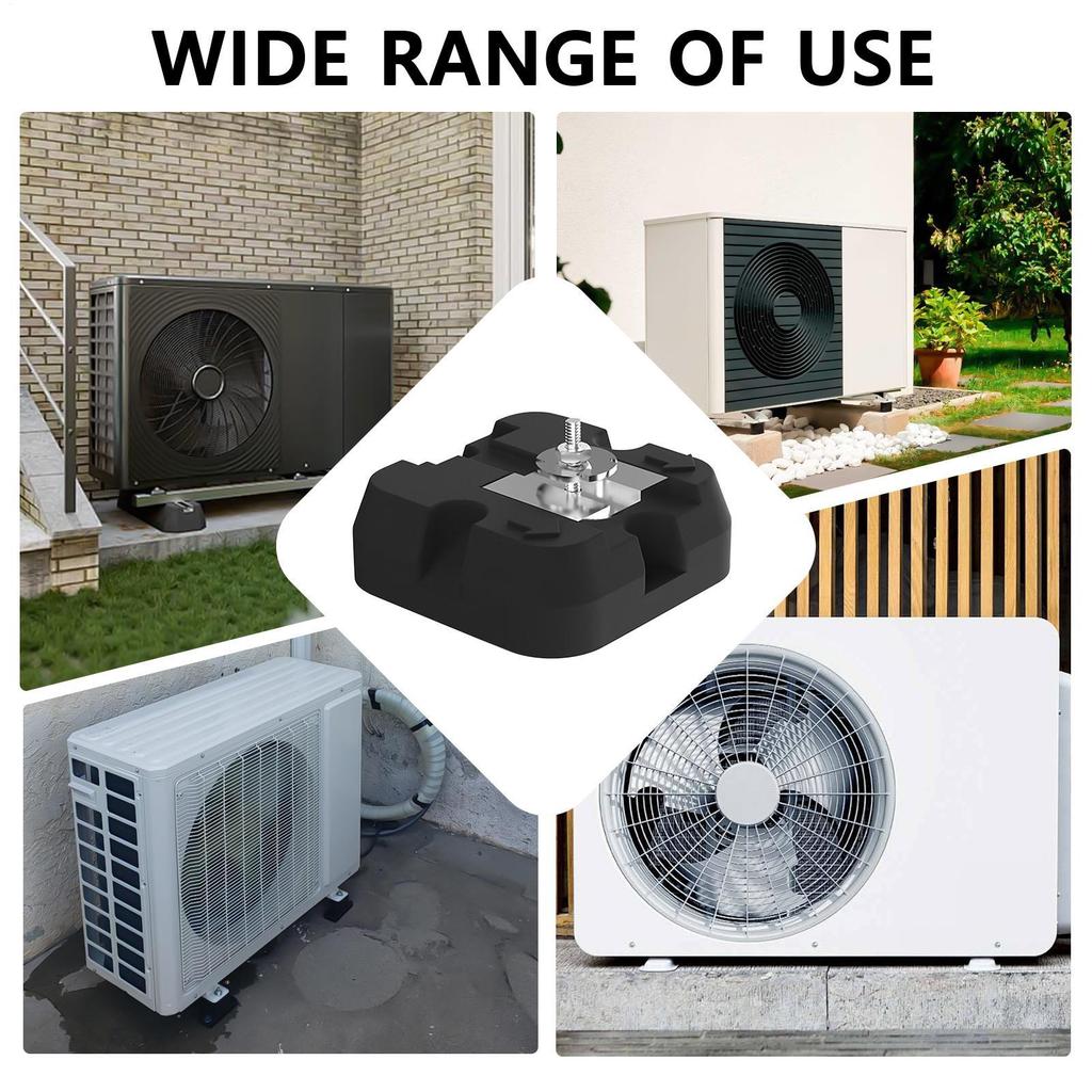 Подушка для кронштейна кондиционера Подушки для основания сплит-кондиционера 4 штуки Сверхпрочные коврики для кронштейна Для сплит-системы 9000-60000 BTU
