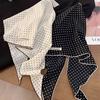 1PC Triangle Silk Scarf Women's Summer Fashion Versatile Thin Neck Scarf High End Travel Tie Hair Headscarf