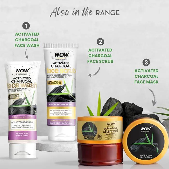 Wow Skin Science Отшелушивающая маска с активированным углем, 100 мл