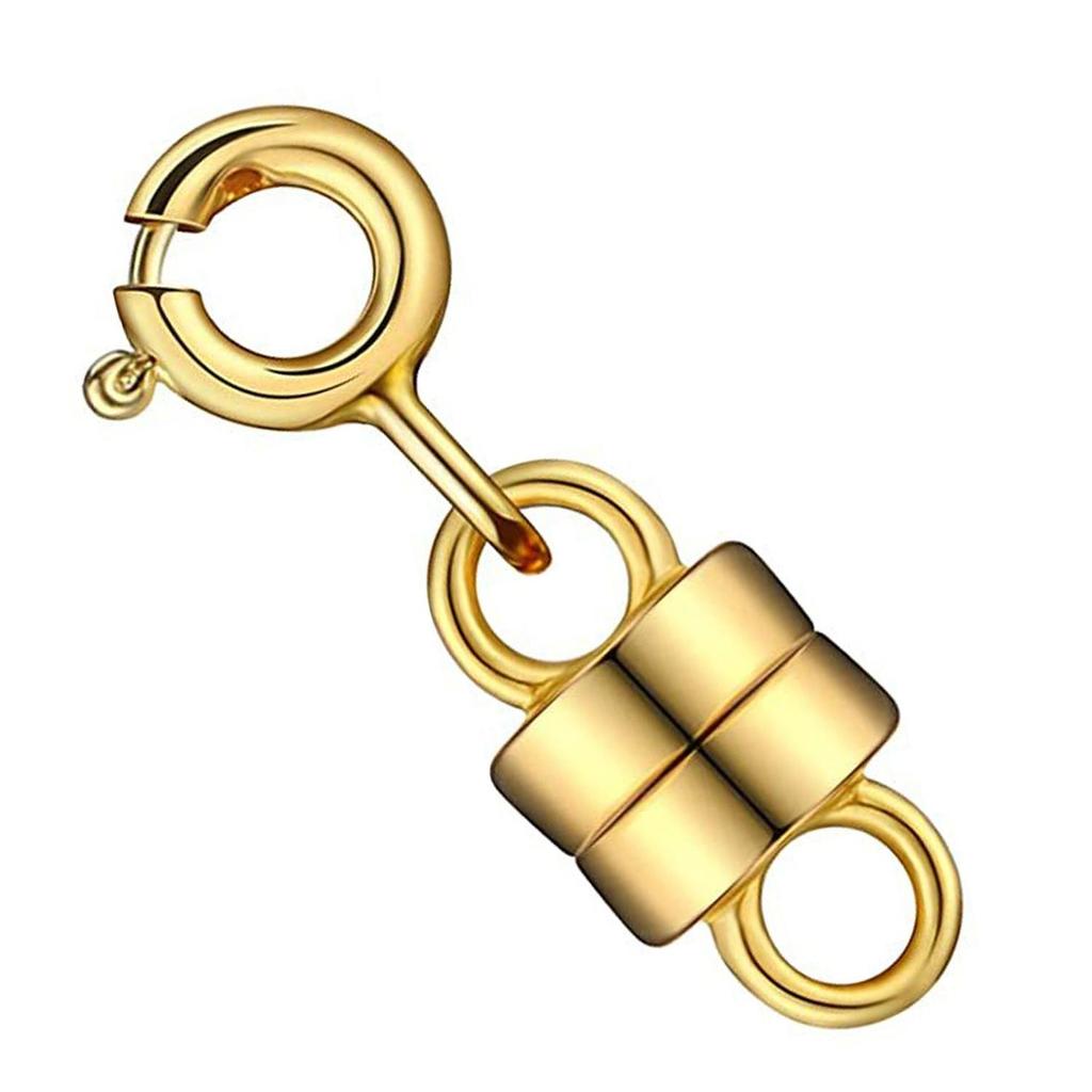 Sterling /Gold 4. Mm Magnetic Clasp Converter For Jewelry And Necklaces