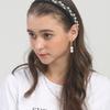Этническая повязка для волос LALA Pearl - Черная