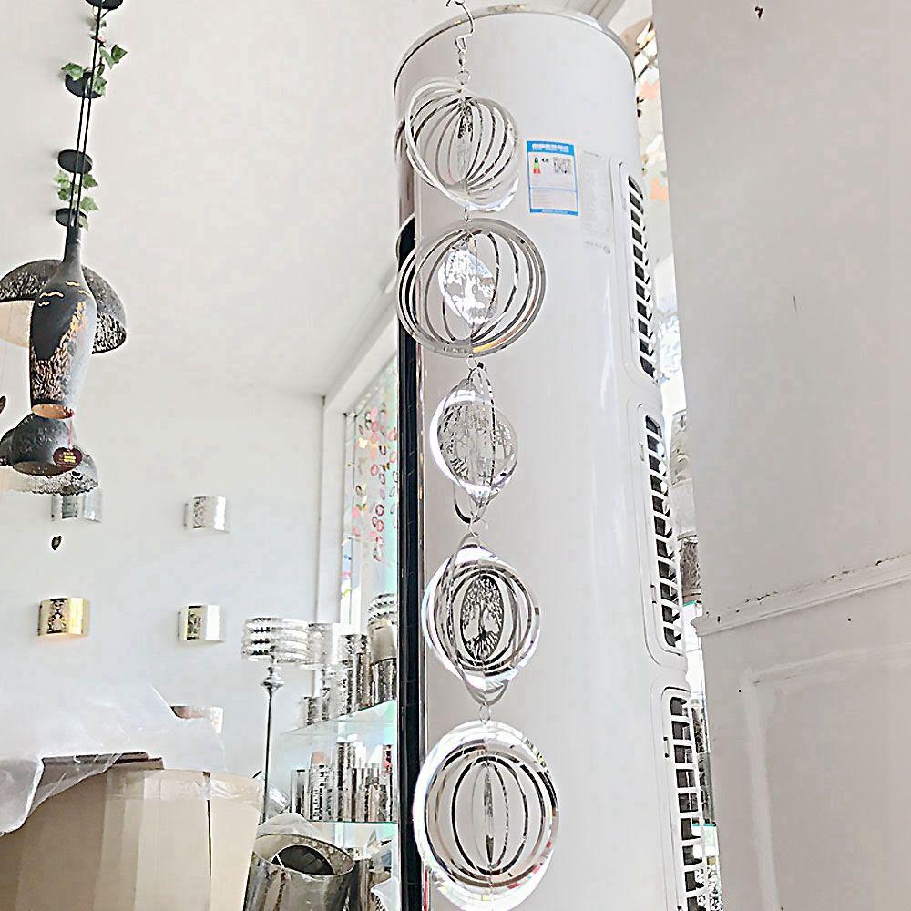 Three-dimensional Shiny Windmill Wind Spinner Outdoor Garden Home Decoration Wind Chimes Ornaments