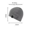 Autumn Winter Thin Knitted Hat High Elastic Big Head Circumference Men's Cold-Proof Ear Protection Cap Windproof Cap