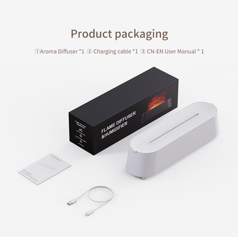 Новый ультразвуковой диффузор воздуха Flame с дистанционным управлением, генератор холодного тумана, 3D-моделирование, увлажнители воздуха, диффузор ароматических эфирных масел