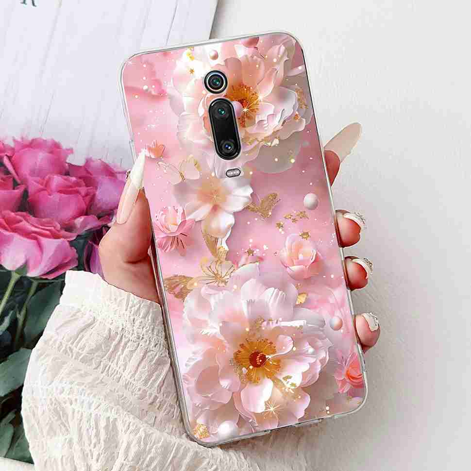 Чехол для Xiaomi Mi 9T M1903F10G, модная расцветка, мягкий силикон, ТПУ-покрытие, для Xiaomi Mi 9T Mi9t 6.39", чехол с рисунком "Цветочная девочка"